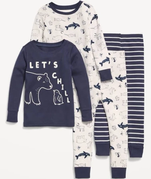 Old Navy Toddler & Baby Snug-Fit Graphic Pajama 4-Piece
