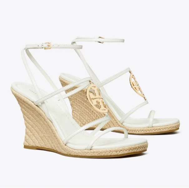 Miller Capri Espadrille Wedge in white