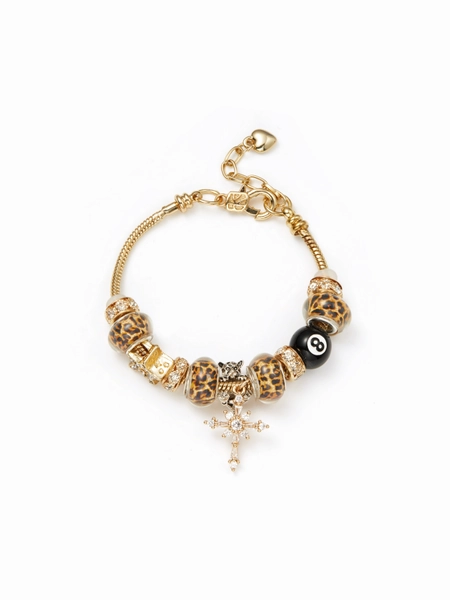 LEOPARD-PRINT BILLIARD BALL BRACELET