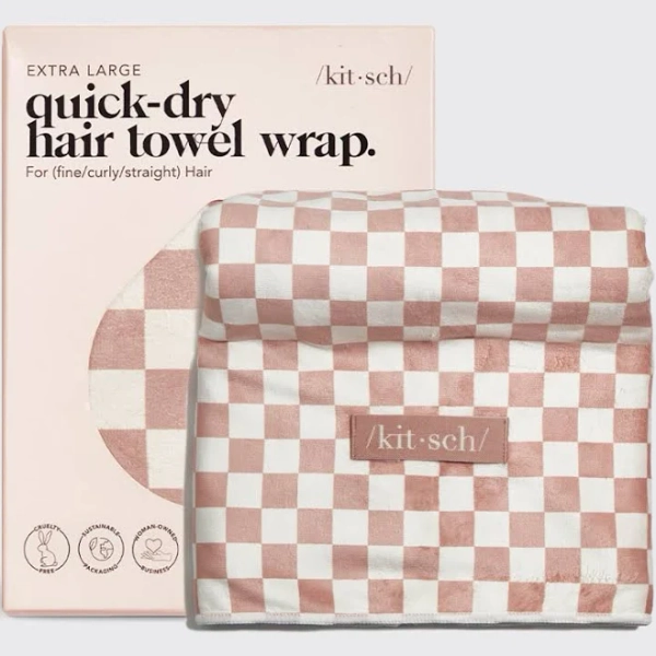 Kitsch Extra Large Quick-Dry Hair Towel Wrap