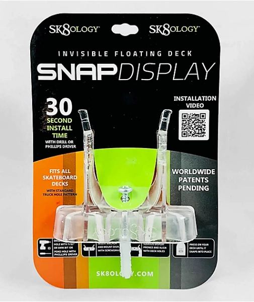 Sk8ology 1-Deck Wall Mount Display