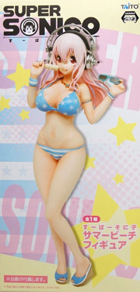 (Pre-owned ITEM:A/BOX:B)Super Sonico Summer Beach Figure (Game-prize)(Released)