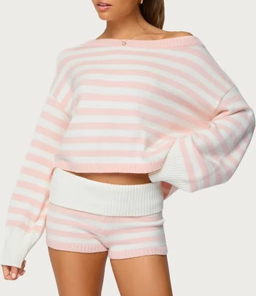 Edikted Women's Oversized Striped Sweater