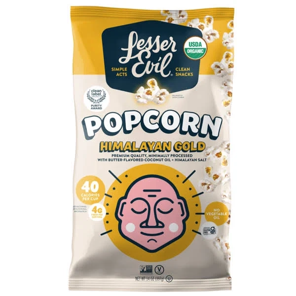 Lesserevil Himalayan Gold Organic Popcorn