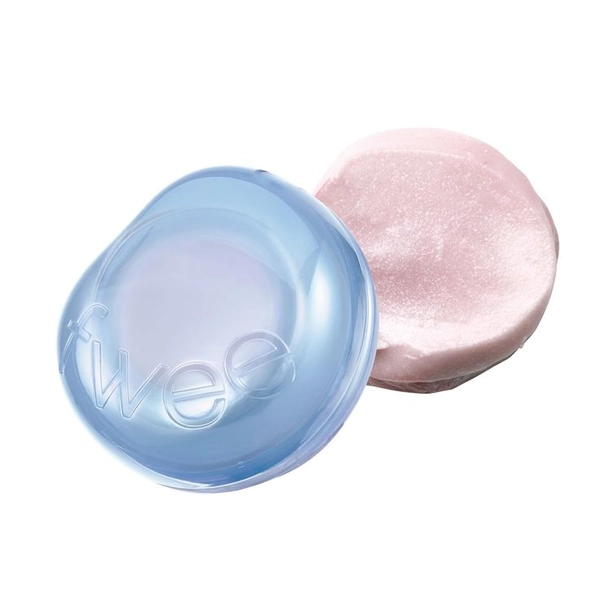 fwee Glowy Jelly Pot | Dewy Jelly Lip & Blush, Shimmer Glow Jelly Balm, Dewy Buildable Finish – Sugar Powder (Shimmer Balm) | 0.14 oz | The balm, Lips, Lip balm