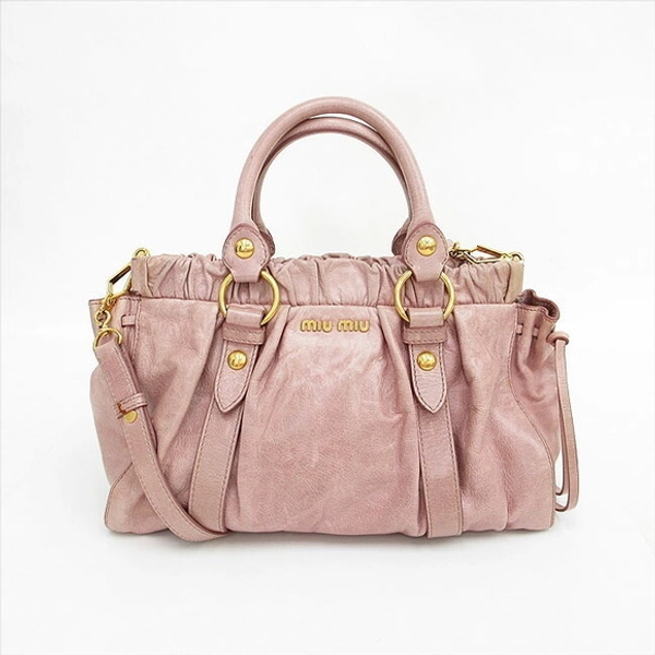 Miu Miu | Bags | Miu Miu 2way Bag Leather Pink | Poshmark