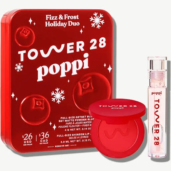 Tower 28 Beauty Poppi Lip + Cheek Duo