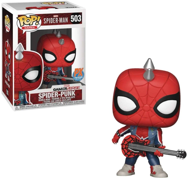 Funko Marvel Gamerverse Spider-Man POP! Games Spider-Punk Exclusive Vinyl Bobble Head #503 [Damaged Package]
