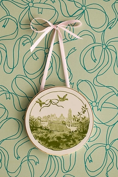 Illustrated Goose Hanging Wall Tile in Goose Playing Tennis at Urban Outfitters