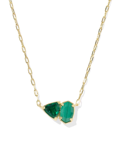 Tatum Gold Short Pendant Necklace 