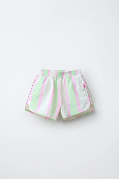 WATER REPELLENT STRIPED SHORTS