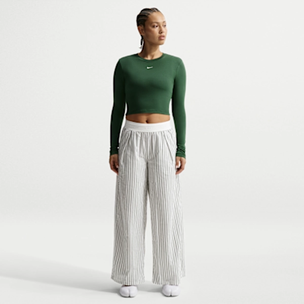 Nike Sportswear Chill Poplin Women's Loose Mid-Rise Woven Striped Pants
