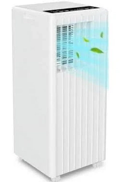 Dyeasy 5000btu (8000 BTU Ashare) Portable Air Conditioner, 3-in-1Cools 350 Sq.ft, White, Size: 11.7D x 27.4W x 11.3H