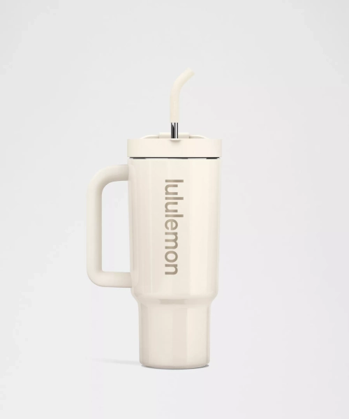 Insulated Tumbler 40oz *Shine - Light Ivory/Gold - ONE SIZE