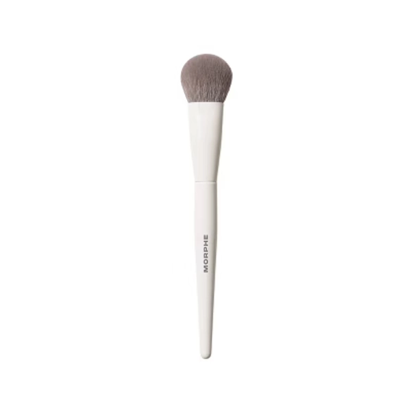 Morphe Rounded Cream & Liquid Blush Brush - M204: Vegan, Wood Handle, Synthetic Bristles, 1 Piece