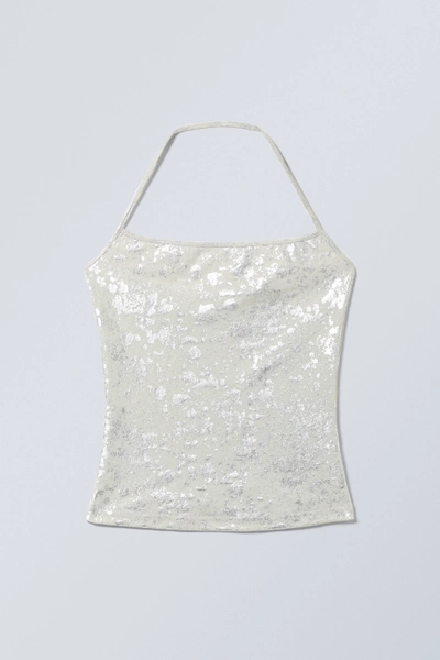 Splatter Halter Neck Top