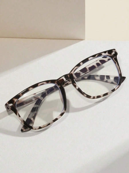 10pcs Glasses, Computer Reading/Gaming/TV/Phones Glasses For Women Men, Anti Eyestrain, Eyeglasses Are Available In Various Colors (Black Glasses, Leopard Print Glasses, Transparent Glasses, )