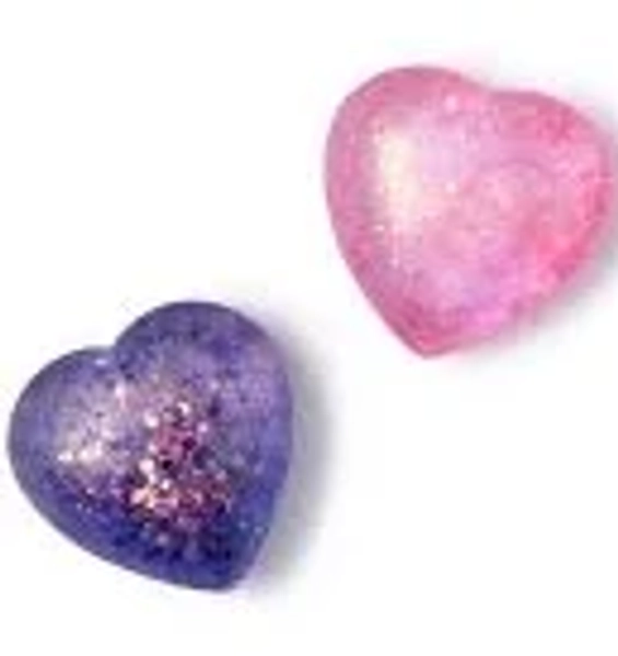 Heart Jellies Glitter Squishy Heart