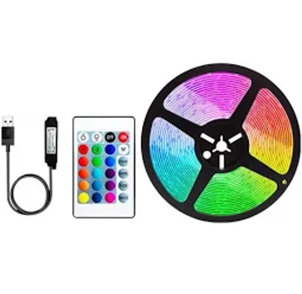 anso 100ft 50ft LED Strip Lights for Room TV PC Back Light Tape 5050 RGB Bluetooth APP USB