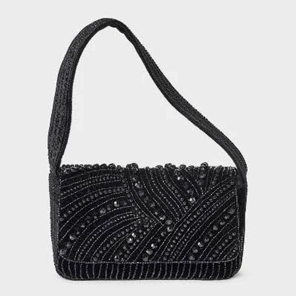 A New Day Embellished Flap Shoulder Bag
