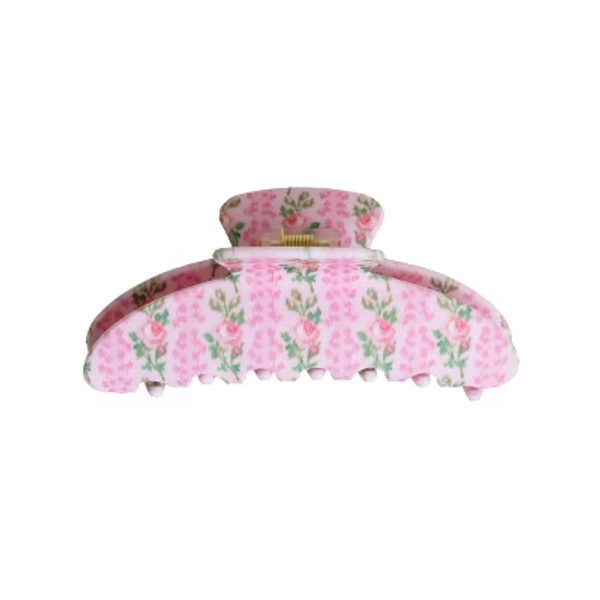 LoveShackFancy x Target – Goody Blooming Heirloom Large Claw Clip 1CT Strawberry Macaroon