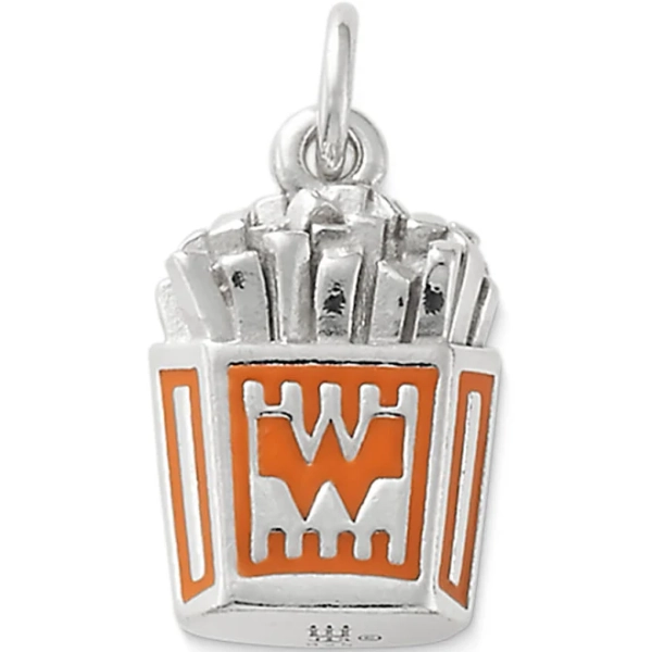 James Avery Women's Sterling Silver Enamel Whataburger French Fries Charm