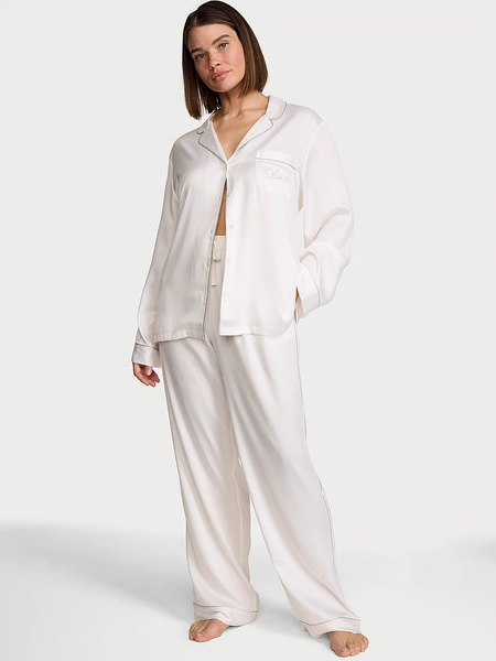 Signature Satin Long Pajama Set