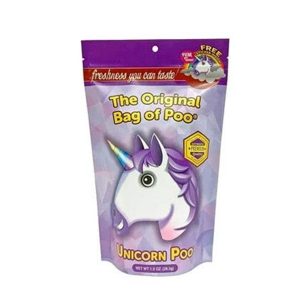 The Original Bag of Poo Unicorn Poo Cotton Candy