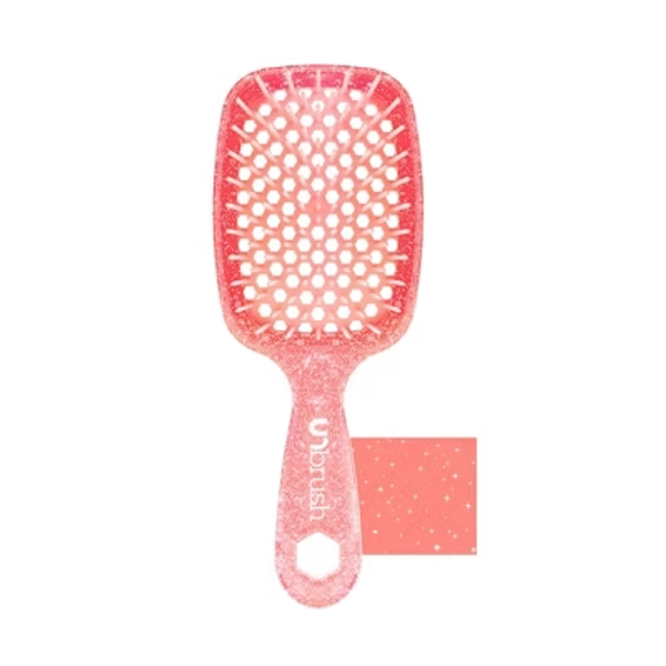 UNbrush Detangler Hair Brush - Glitter Ruby