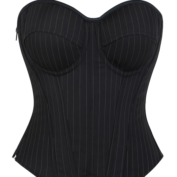 [Elegant Corset Top] Elegant Black Corset Top | Women's Strapless Bustier, Off-Shoulder Shapewear, Non-Removable Padded Chest, Hand Wash Only for Special Occasions & Casual Attire, Stylish Undergarment, Structured Fabric, Body Shaping, Fitted Bodice, Highquality Lingerie, Bustier Lingerie, Adult Lingerie