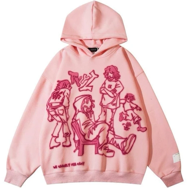 HELLOICE Unisex Streetwear Graphic Hoodie