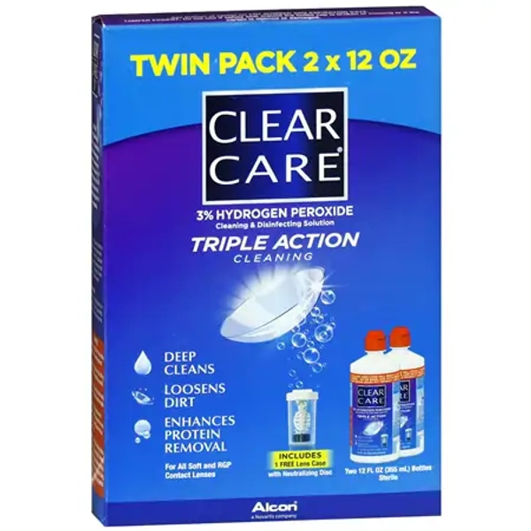 Clear Care Triple Action Cleaning & Disinfecting Solution