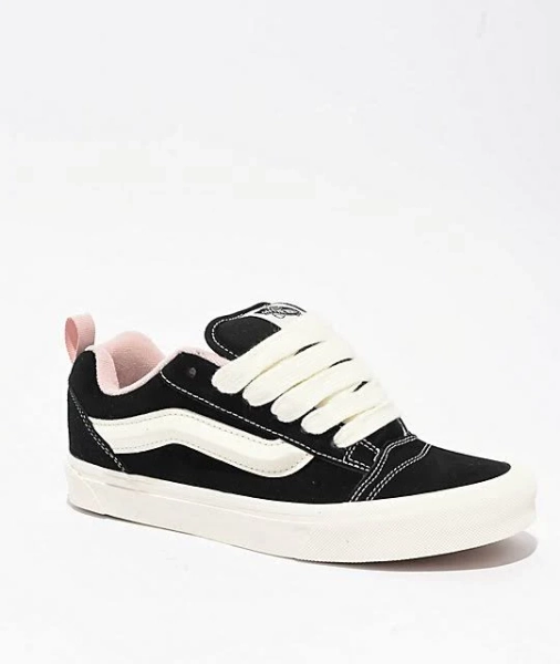 Vans Knu Skool Black & Sepia Rose Skate Shoes