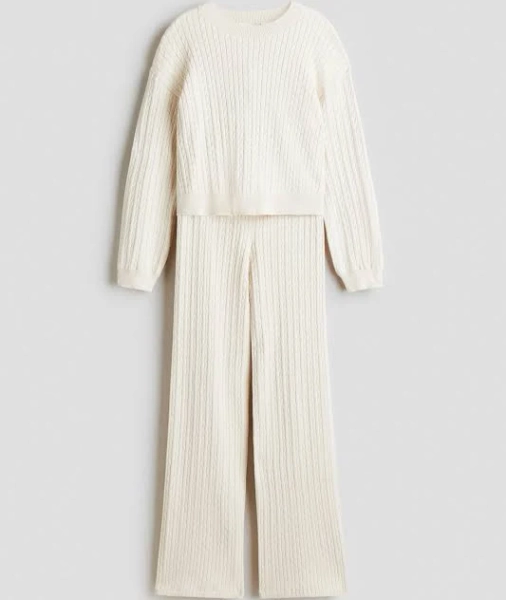H&M Girls Cable-Knit Set