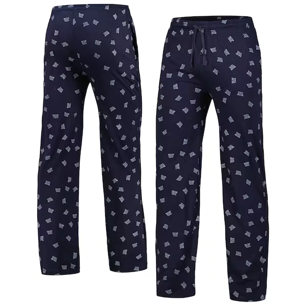 Men's Ripple Junction  Navy WWE Retro Logo Allover Sleep Pants