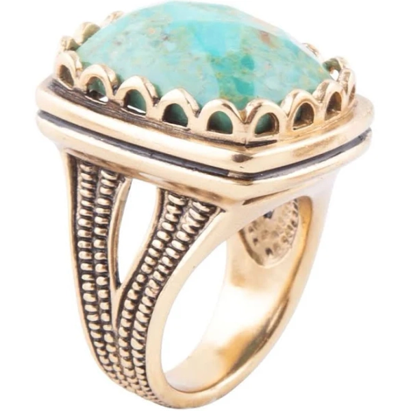Barse Women's Turquoise Cocktail Ring