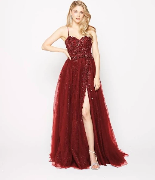 Tania Olsen Designs - Women's Red-brown Maxi dresses - Emmy Formal Dress - Size One Size, 14 at The Iconic