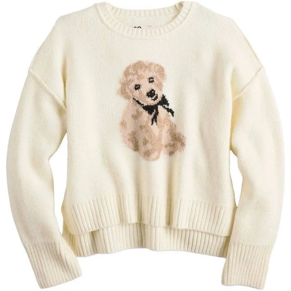 Girls 6-20 SO Crewneck Pullover Sweater in Regular & Plus