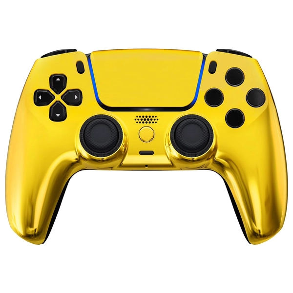 Chrome Gold MODDEDZONE M Series Custom controller for PS5 - Wireless, OEM-Quality Custom Designs for Playstation 5 Controller- Diverse & Unique Styles for Enhanced Gaming - Walmart.com