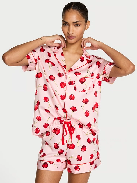 Signature Satin Short Pajama Set
