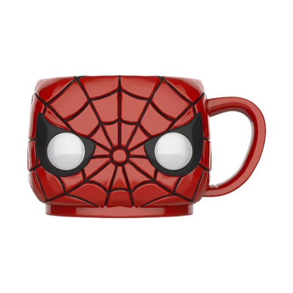 Funko Pop! Mug: Marvel - Spider-Man Ceramic Mug 16oz, Red, Black