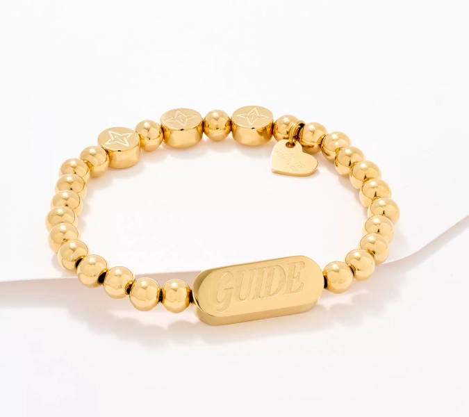Valencia Key x Jane Treacy Guide Bracelet, Steel - QVC.com