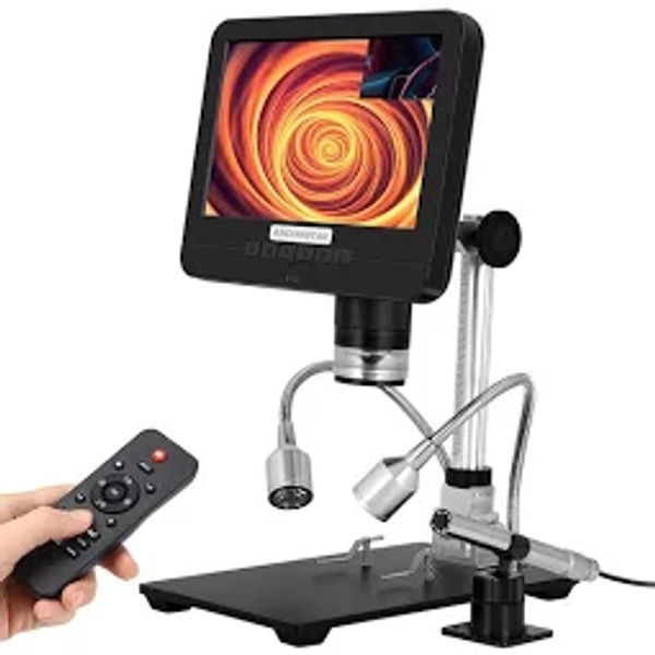 Double Lens 7'' Microscope and Endoscope Electronics Digital Microscope PCB Phone Repair