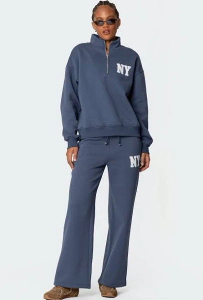 Edikted Women's Ny Wide Leg Sweatpants