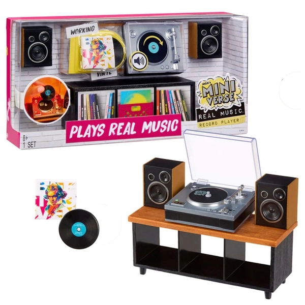 MGA's Miniverse: Real Music Record Player Set