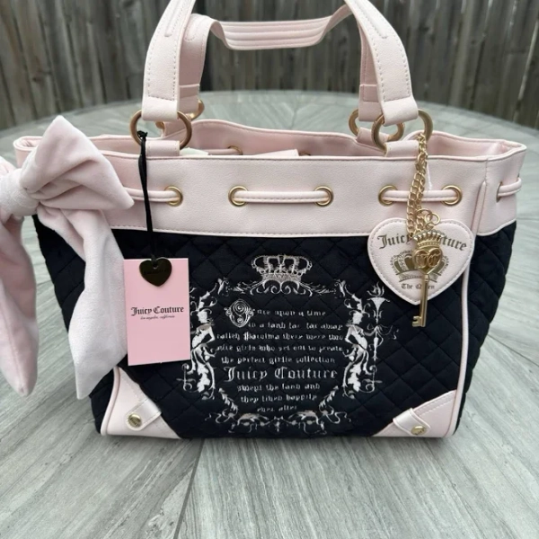 Juicy Couture Juicy Tale Daydreamer Tote In Black Liquorice Viral