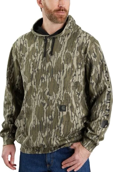 Carhartt Men's Loose Fit Midweight Camo Sleeve Graphic Sweatshirt