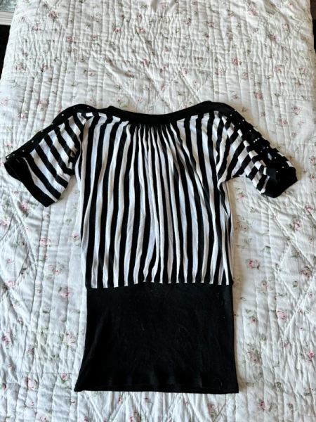 vintage striped top size s/m