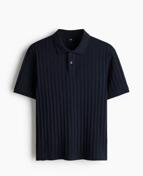 Slim-Fit Textured Jersey Polo Shirt - Cream