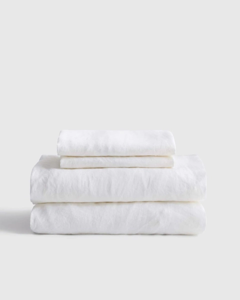 Linen Sheets in Rose